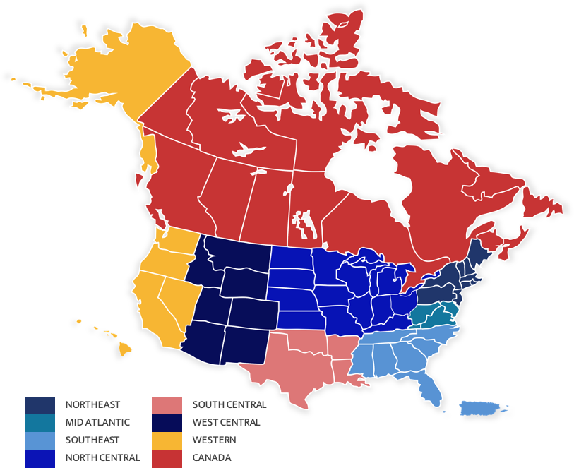 Turing Sales Territory Map