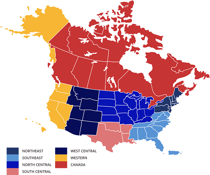 Turing Sales Territory Map